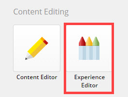 Experience Editor