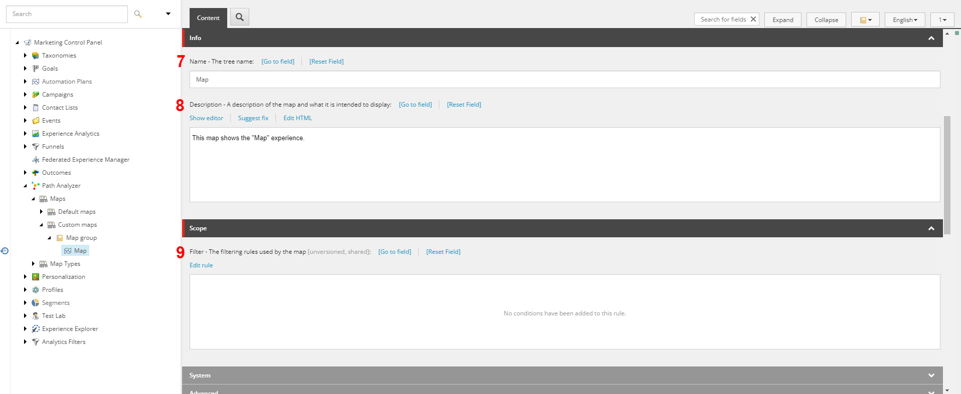 Under session Edit rule, specify all the parameters of your selected conditions 1