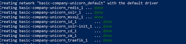 docker-compose up -d