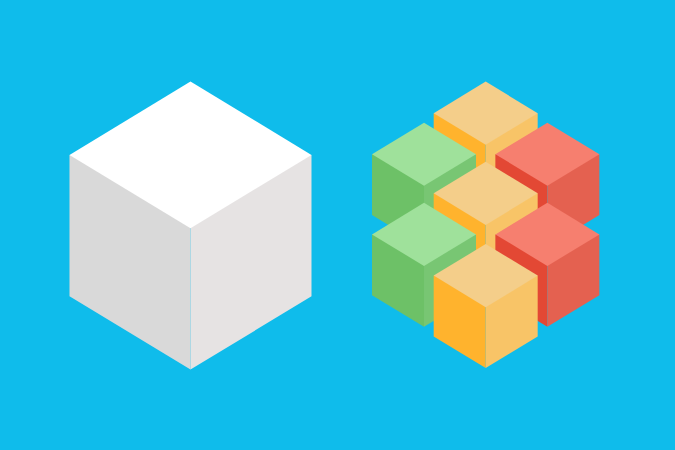 Illustration of how monolithic DXPs compare to composable ones