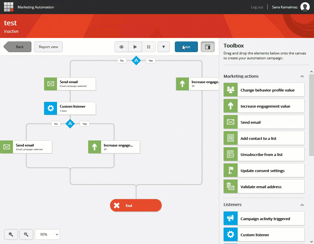 Sitecore Marketing Automation - save and activate campaign
