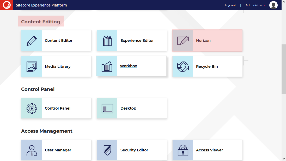 How to access Sitecore Horizon