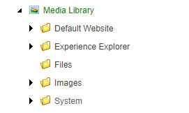 Default Media Library Folders