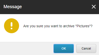 Confirm Archive 