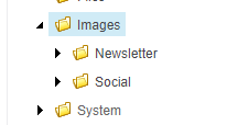 Images folder view showing change
