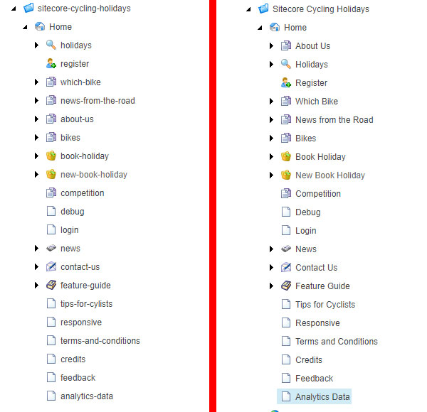 Sitecore Item name comparison