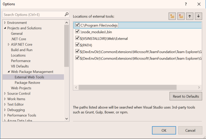 Adding the path “C:\Program Files\nodejs”