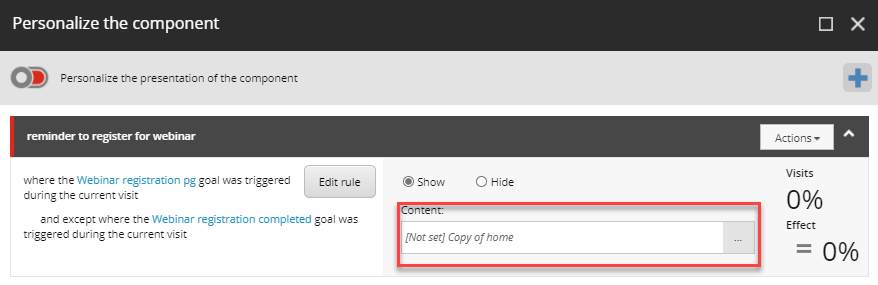 Click the content field