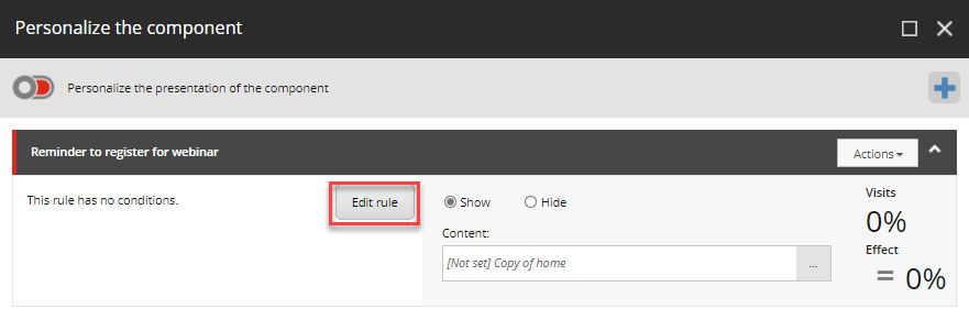 Edit rule