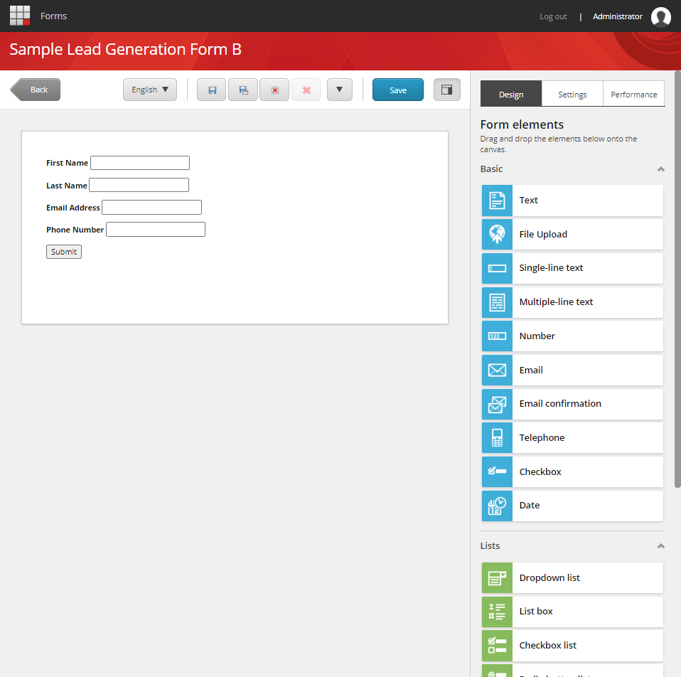 Sitecore form editor