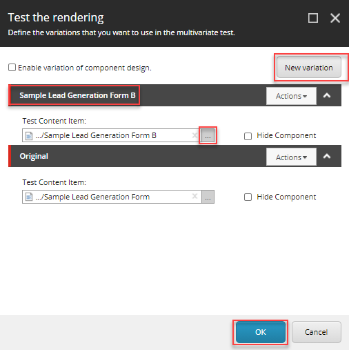 Create test
