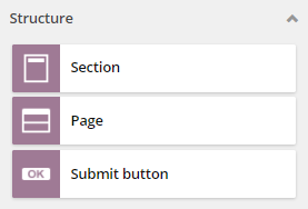 Sitecore form structure elements