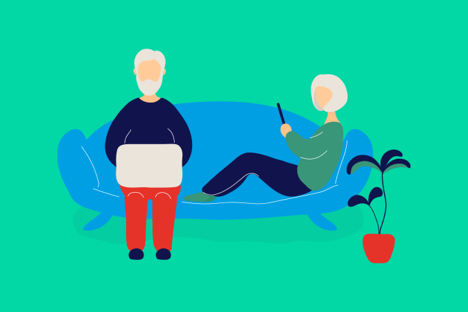 Older adults using technology