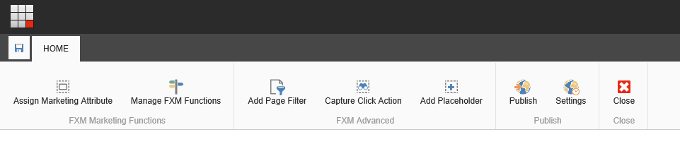 FXM Experience Editor cuttons