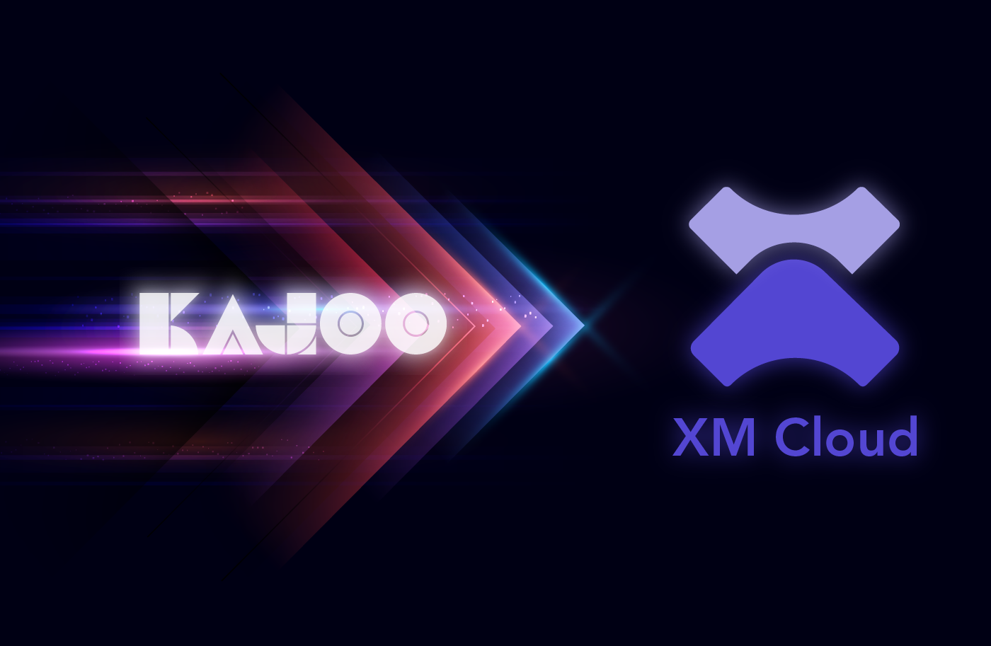 Sitecore XM Cloud logo on dark background